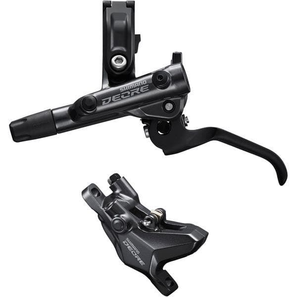 Shimano Deore BR-M6100/BL-M6100 Deore brake lever/post mount 2 pot calliper; rear left