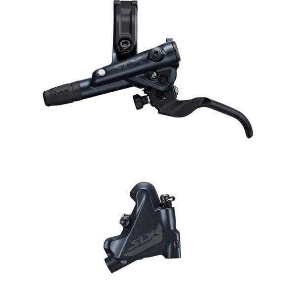 Shimano SLX BR-M7110/BL-M7100 SLX bled brake lever/flat mount calliper; rear left