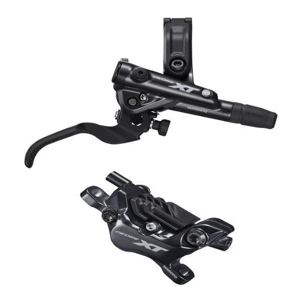 Shimano Deore XT BR-M8120 / BL-M8100 - 4 pot Brake Lever / Post Mount Callipers