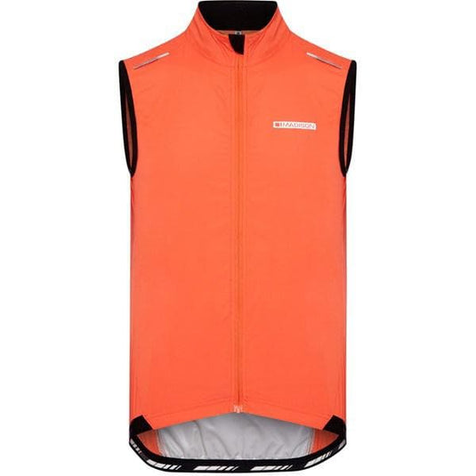Madison Sportive men's windproof gilet; chilli red small