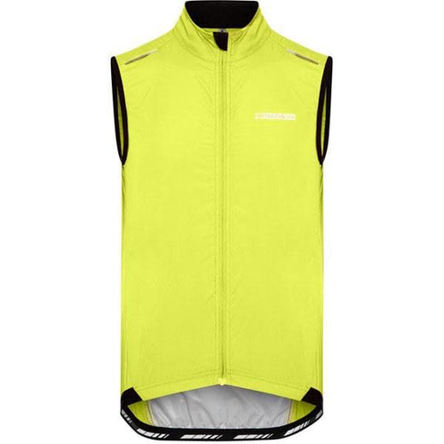 Madison Sportive men's windproof gilet; lime punch medium