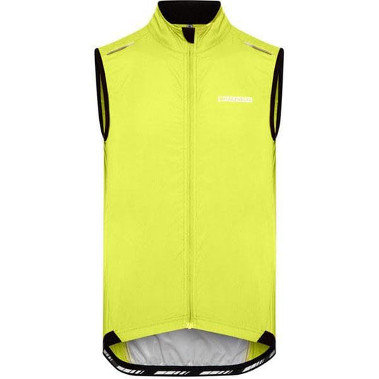 Madison Sportive men's windproof gilet; lime punch medium
