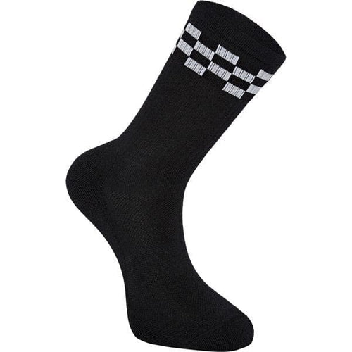 Madison Alpine MTB sock; black / white check medium 40-42