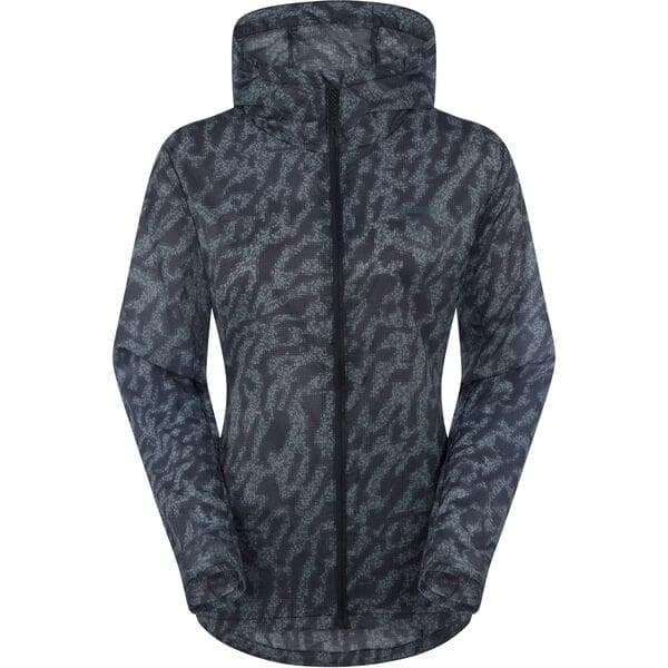 Madison Roam women's lightweight packable jacket - camo navy haze - size 16