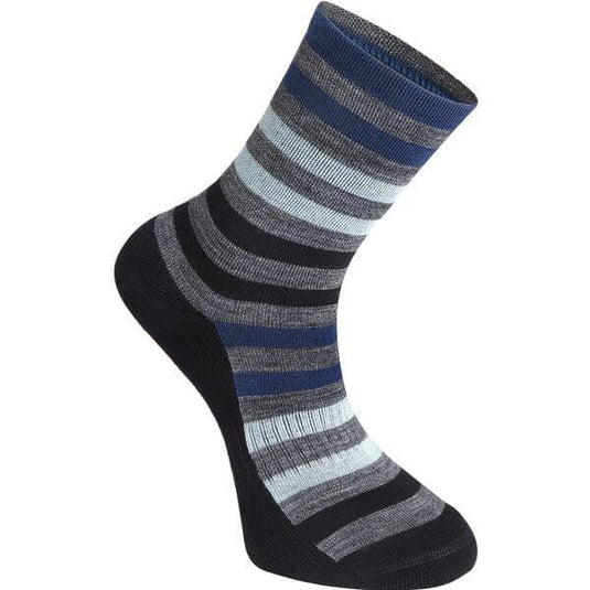 Madison Isoler Merino 3-season sock - grey / blue fade - medium 40-42