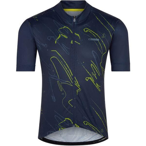 Madison Sportive men's short sleeve jersey - brushstrokes ink navy - xx-large