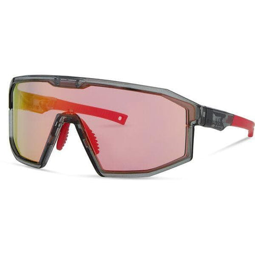Madison Enigma Glasses - crystal smoke / pink rose mirror