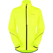 Madison Freewheel women's Packable jacket; hi-viz yellow - size 8