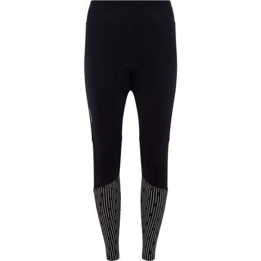 Madison Stellar padded women's reflective thermal tights with DWR; black - size 12