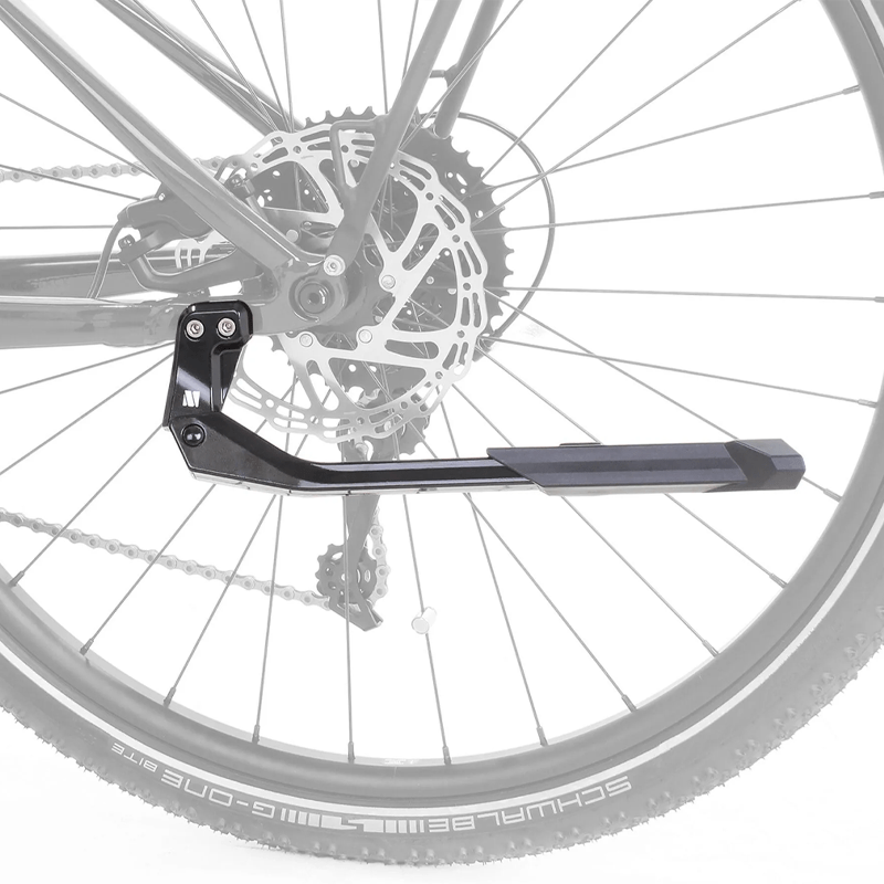 M Part Primo kickstand; 24-29 adjustable 20kg rating; 18mm mounting holes