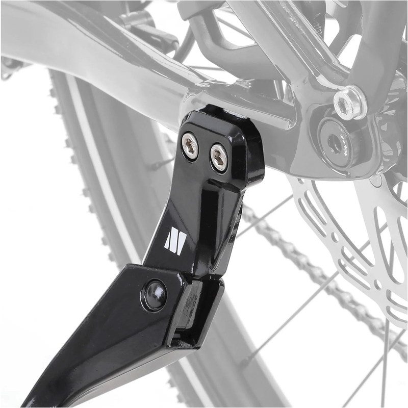M Part Primo kickstand; 24-29 adjustable 20kg rating; 18mm mounting holes