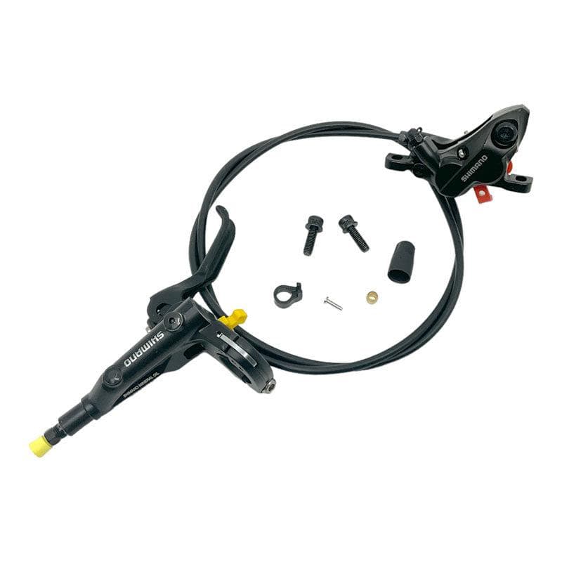 Shimano BL-MT501 MTB Bled Brake Lever & BR-MT520 4 Pot Post Mount Caliper - Front Right