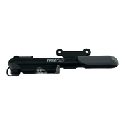 Truflo Micro 5G Bicycle Pump - Fixed Head - Double Shot w/ Gauge - Charcoal