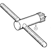 Park Tool 676 - Handle weldment with arbour For BTS-1