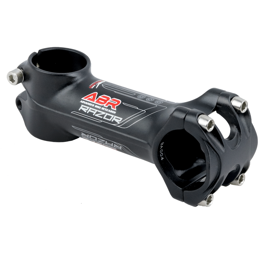ABR Razor Stem 3D Forged Lightweight 7050 T3 Size: 1" 1/8" - Bar Bore: 31.8mm - Length: 90mm BLACK