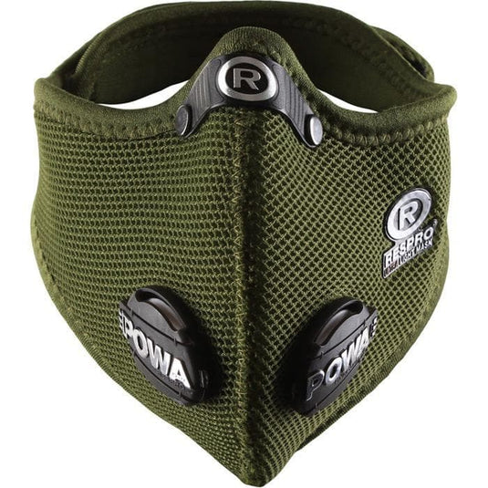 Respro Ultralight Mask with Powa Filter Valves - Green - Large