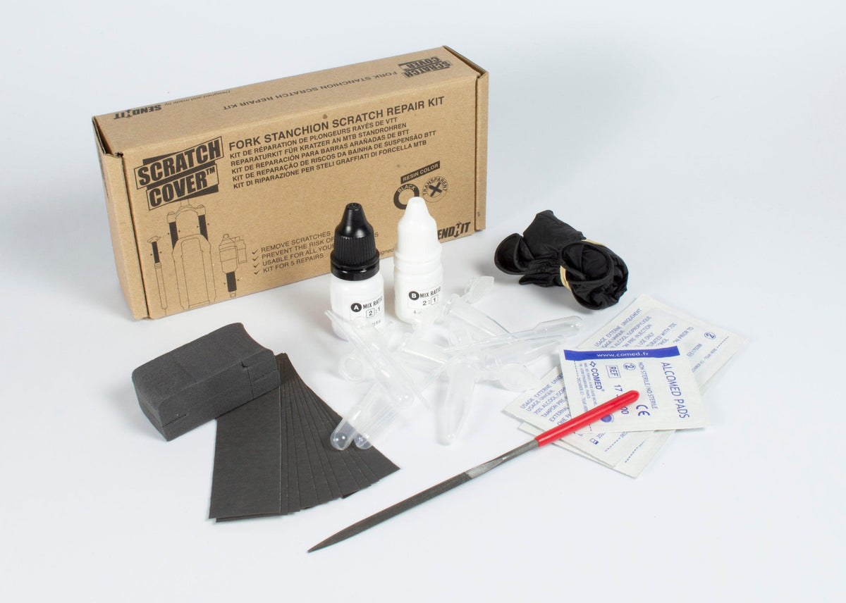 Sendhit Scratch Cover, Fork Stanchion Repair Kit (Black)