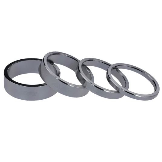 ABR Upside Bike Alloy Headset Spacers 28.8mm 3/5/8/10mm Silver