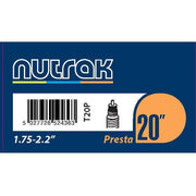 Nutrak 20 x 1.75 - 2.125 inch Presta inner tube