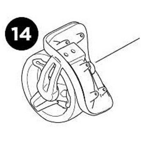 Thule Roundtrip Transition wheel assembly with wrap; right