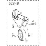 Thule 52849 Transport wheel EasyFold XT Right