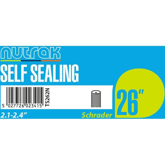 Nutrak 26 x 2.1 - 2.4 inch Schrader - self-sealing inner tube