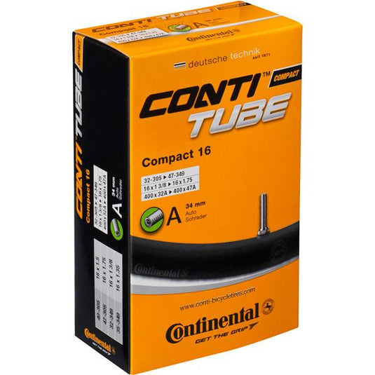 Continental Compact Wide inner tube 16 x 1.9 - 2.5 Schrader valve Inner Tube
