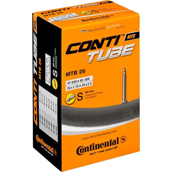 Continental MTB 26 x 1.75 - 2.25 inch Presta 60 mm long valve Inner Tube