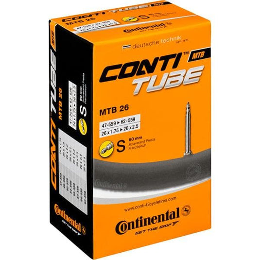 Continental MTB 26 x 1.75 - 2.25 inch Presta 60 mm long valve Inner Tube
