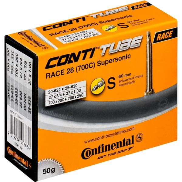 Continental R28 Supersonic 700 x 20 - 25C Presta 60mm valve inner tube