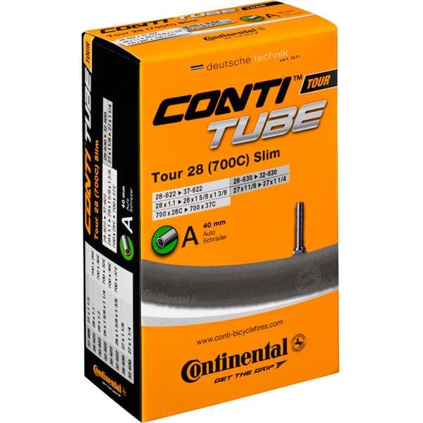 Continental Tour 28 slim tube 700 x 28 - 37C Presta valve Inner Tube
