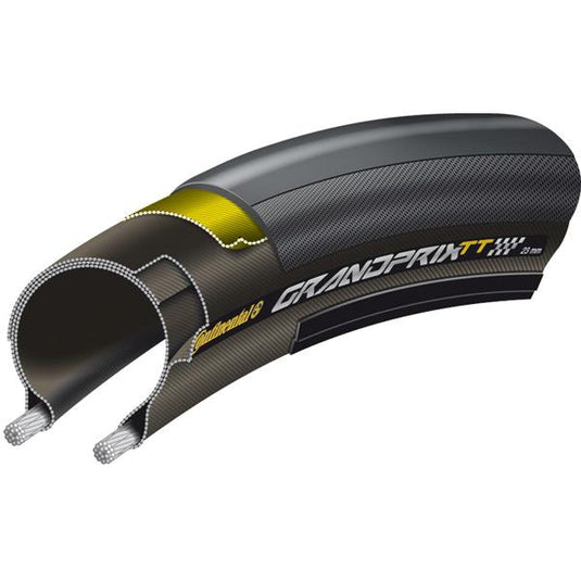 Continental Grand Prix TT tyre 700 x 23C black - Black Chili - Folding Tyre