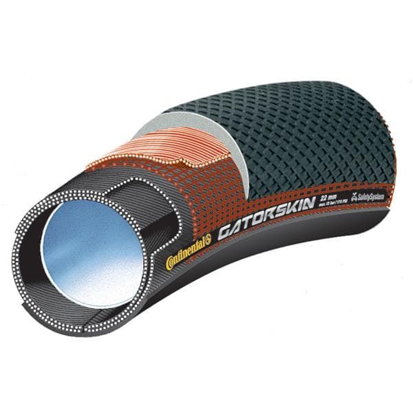 Continental Sprinter GatorSkin 28" x 22mm Black / DuraSkin Tubular Tyre