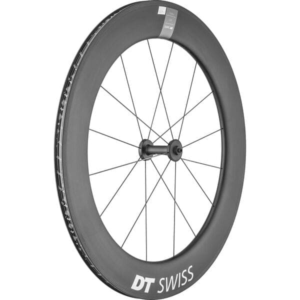 DT Swiss ARC 1400 DICUT wheel; carbon clincher 80 x 17 mm rim; front