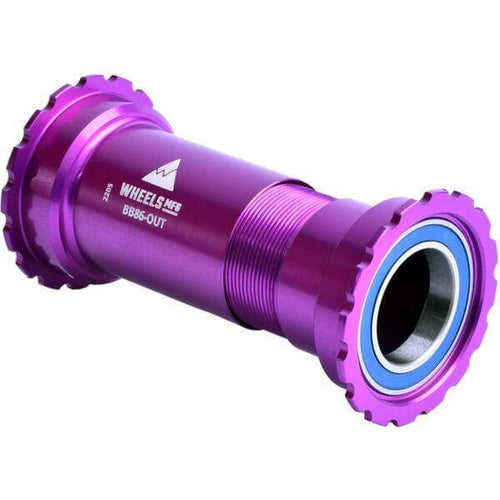 Wheels Manufacturing BB86/92 Threaded ABEC-3 Bearings For 24mm Cranks - Purple