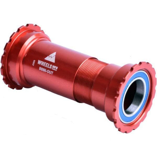 Wheels Manufacturing BB86/92 Threaded ABEC-3 Bearings For 24mm Cranks - Red