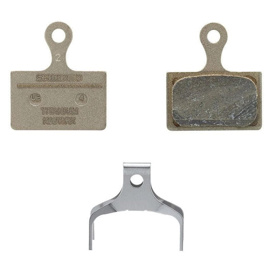 Shimano Spares K05TI-RX disc pads and spring; titanium back; resin